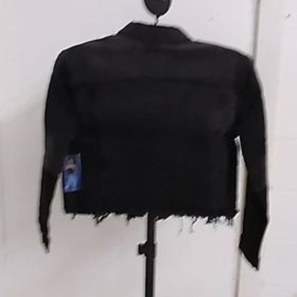 Black Denim Jean Jacket 1282 - Picture 4 of 5